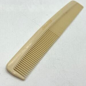 Vintage Lady Ace White Plastic Hair Comb 7" Salon Beauty